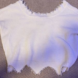 shein white sweater